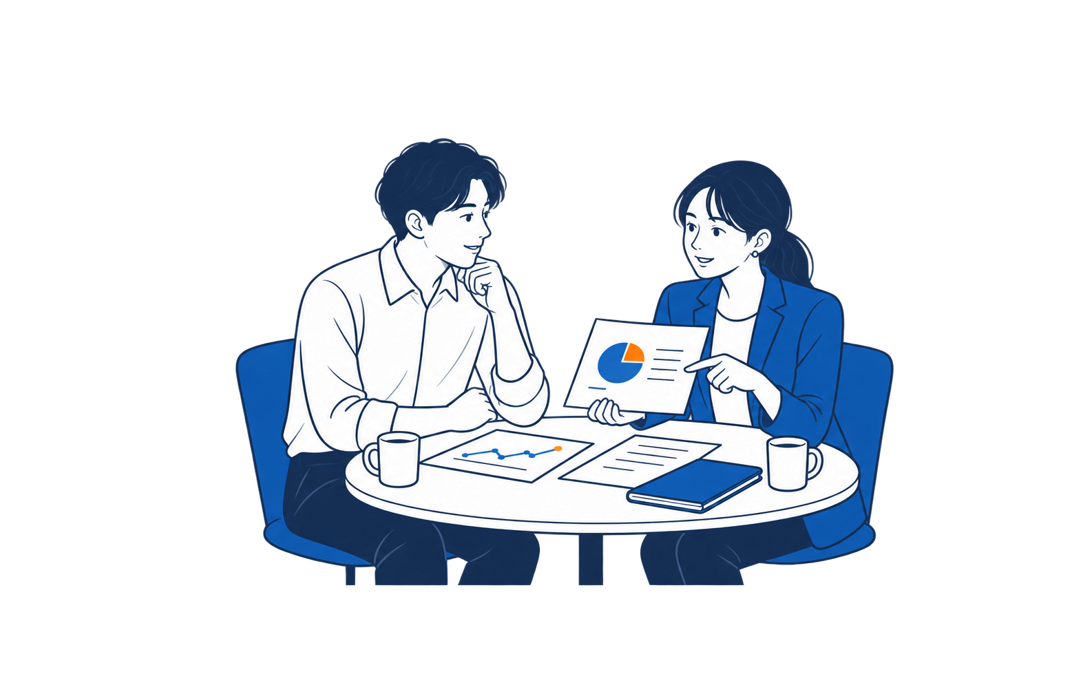広告運用について相談する企業担当者